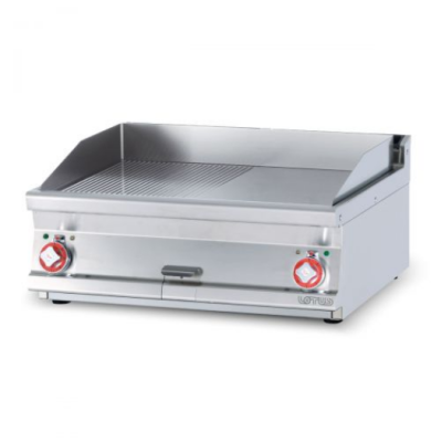  Πλατώ ηλεκτρικό διπλό 1/2 λείο & 1/2 ραβδωτό Superchrom  FTLRT-78ETS 